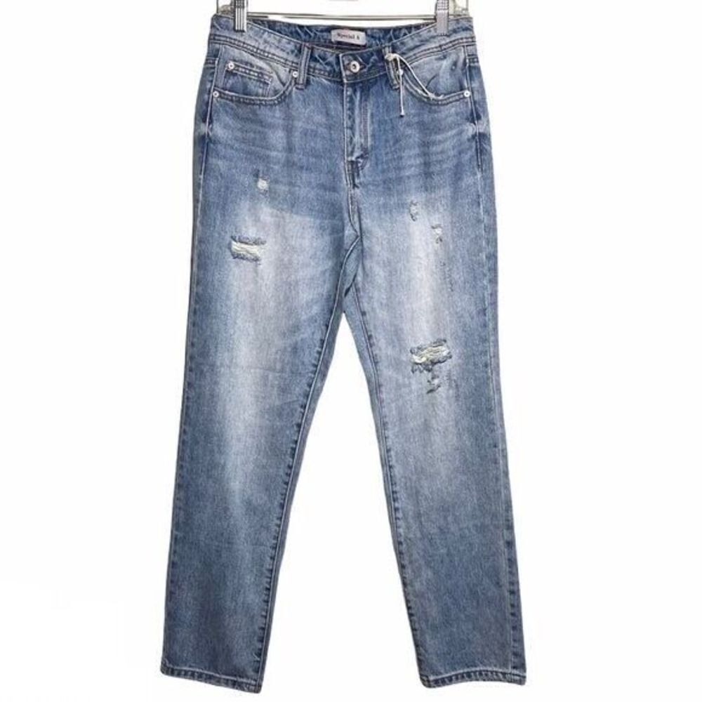 Special A high rise mom jean straight leg 5 NWOT Y2K ankle cropped jeans - Picture 2 of 12